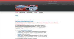 Desktop Screenshot of cargeniemobilecarwash.com